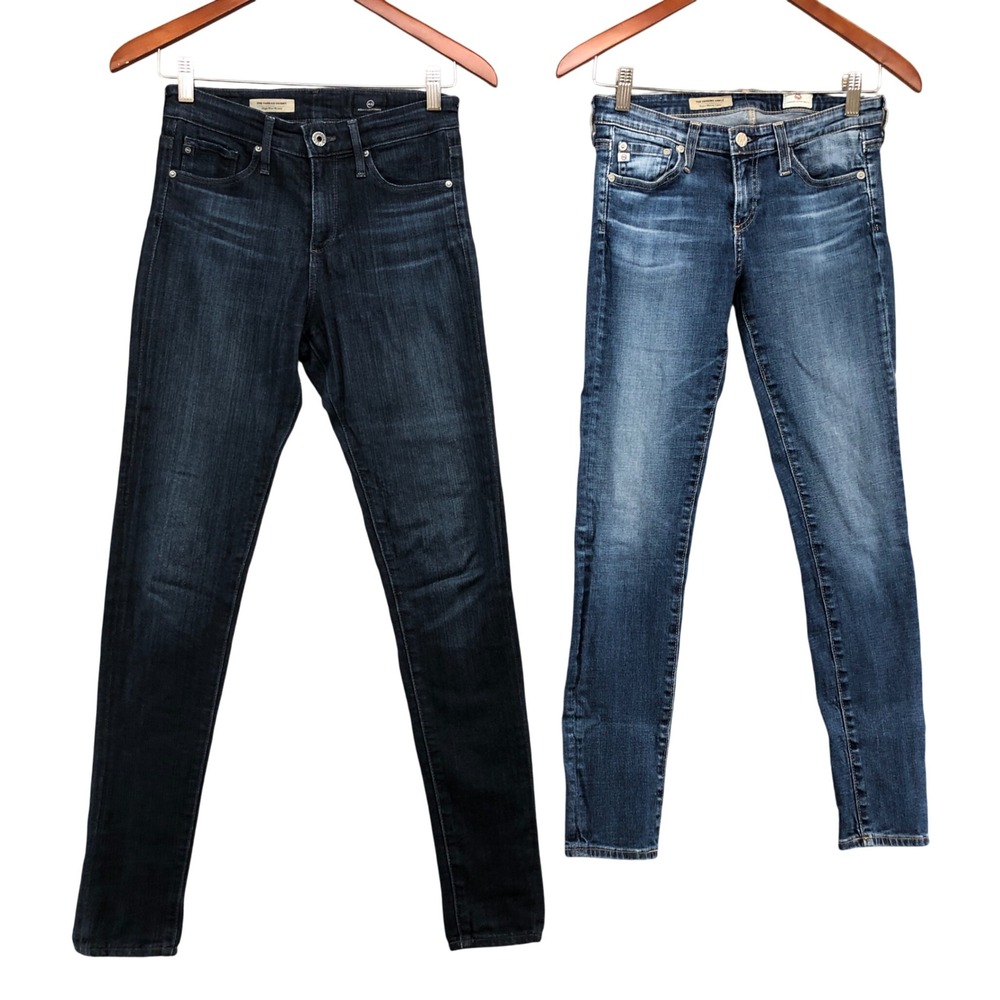 AG Adriano Goldschmied Skinny Jeans Women 25R Blue Denim Farrah Stilt Bundle